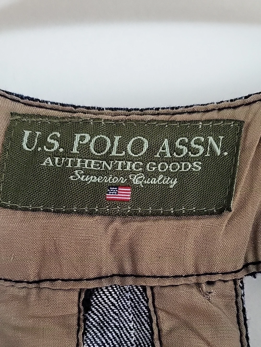 U.S. Polo Assn. Navy Pinstripe Vest with White Stripes